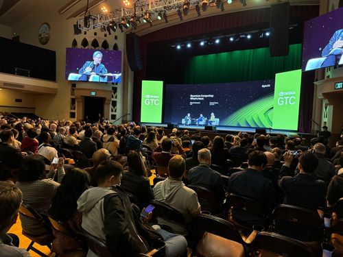 엔비디아 '퀀텀 데이'(새너제이[미 캘리포니아주]=연합뉴스) 김태종 특파원 = 젠슨 황 엔비디아 최고경영자(CEO)가 20일(현지시간) 미 캘리포니아주 새너제이에서 양자 컴퓨팅 기업 리더들과 업계 현황과 미래에 대해 이야기를 주고받는 '퀀텀 데이'를 열었다. taejong75@yna.co.kr 2025. 3. 21.