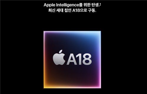 애플 A18 칩[애플 홈페이지 캡처. 재판매 및 DB 금지]