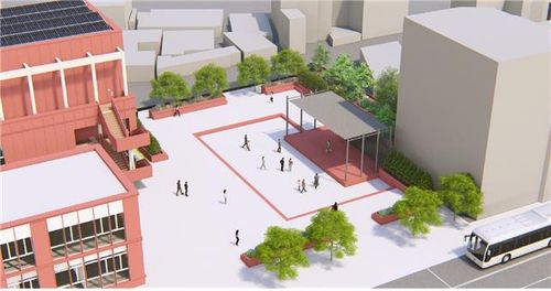 야외 공연장(옛 아카데미극장 부지) 조감도[원주시 제공. 재판매 및 DB 금지]