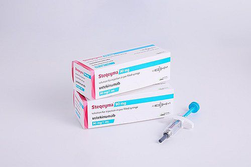 셀트리온, 자가면역질환 치료제 '스테키마' 미국 출시(서울=연합뉴스) 셀트리온이 자가면역질환 치료제 '스테키마'(성분명 우스테키누맙)를 미국에 출시했다고 13일 밝혔다. 사진은 자가면역질환 치료제 스테키마. 2025.3.13 [셀트리온 제공. 재판매 및 DB 금지] photo@yna.co.kr