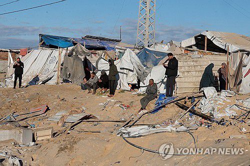 하마스 간부가 공습으로 사망한 가자지구 칸 유니스[로이터=연합뉴스 자료사진]