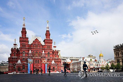 2024년 러시아 붉은광장에서 열린 전승절 행사[타스 연합뉴스 자료사진. 재판매 및 DB 금지]
