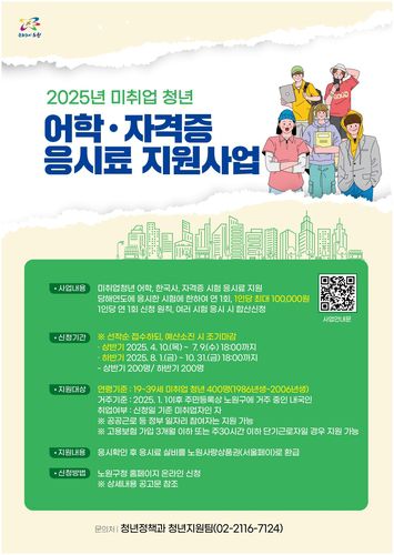 노원구 미취업 청년 응시료 지원사업[노원구 제공. 재판매 및 DB 금지]