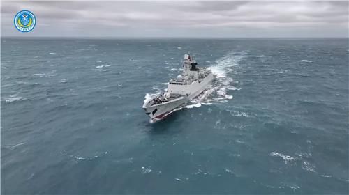 1일 중국군의 대만 포위 훈련[중국인민해방군 동부전구 소셜미디어 캡처. 재판매 및 DB 금지]