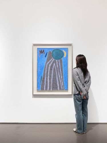 갤러리현대 55주년 특별전 전시 모습, 사진 속 그림은 김환기의 '산월'(1957)[갤러리현대 제공. 재판매 및 DB 금지]