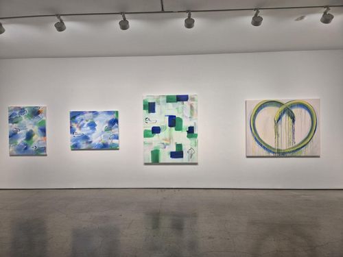 이강소와 이승택 작품 전시 모습[사진 황희경]