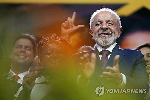 루이스 이나시우 룰라 다시우바 브라질 대통령[브라질리아 AP=연합뉴스. 재판매 및 DB 금지]