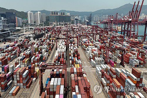 中 "10일부터 모든 미국산 수입품에 34% 관세 부과" <中CCTV>[로이터 연합뉴스. 재판매 및 DB 금지]