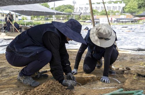 지난해 부여 관북리 유적 발굴 실습 모습 [국립문화유산연구원 제공. 재판매 및 DB 금지]