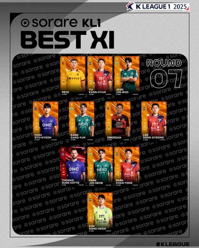 K리그1 7라운드 베스트 11[한국프로축구연맹 제공. 재판매 및 DB 금지]