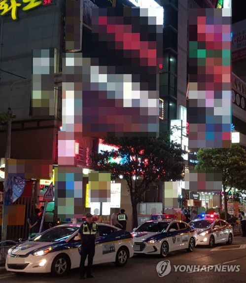 호객행위 단속[연합뉴스 자료사진]※ 해당 기사와 직접 관련 없습니다.