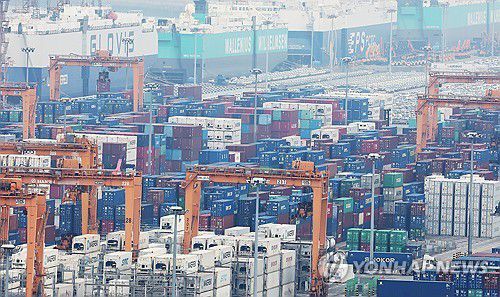 한국 수출항 [연합뉴스 자료사진]