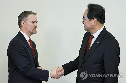 미국 USTR 만난 정인교 산업부 통상교섭본부장 [연합뉴스 자료사진]