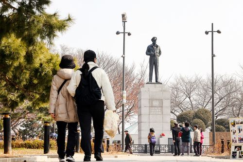 맥아더 동상 [사진/임헌정 기자]