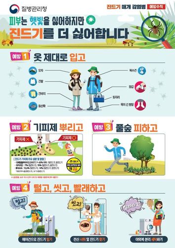 진드기 매개 감염병 예방수칙[세종시 제공. 재판매 및 DB 금지]