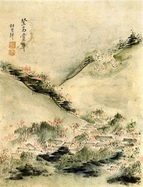 임득명 '등고상화'종이에 담채, 24.2x18.9㎝, 1786년, 삼성출판박물관 소장 (홈페이지 캡처)