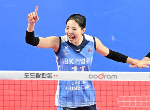 IBK기업은행에서 뛴 후 FA로 풀린 육서영[한국배구연맹 제공. 재판매 및 DB 금지]