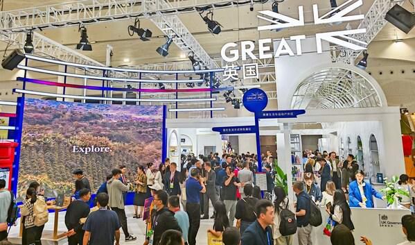 On Apr. 13, the guest country of honor UK Pavilion opened at the 5th China International Consumer Products Expo.