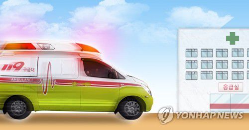 119 구급차·응급환자 병원 이송 (PG)[정연주 제작] 일러스트