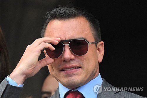 다니엘 노보아 에콰도르 대통령[키토 AFP=연합뉴스. 재판매 및 DB 금지]