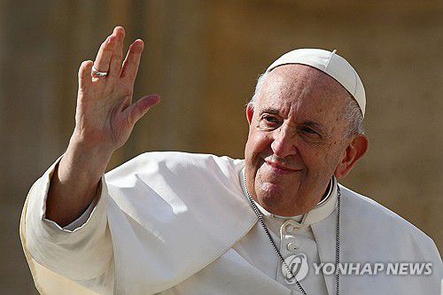 프란치스코 교황[AFP 연합뉴스. 재판매 및 DB 금지]