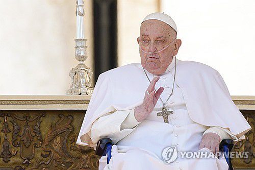 프란치스코 교황[AP 연합뉴스. 재판매 및 DB 금지]
