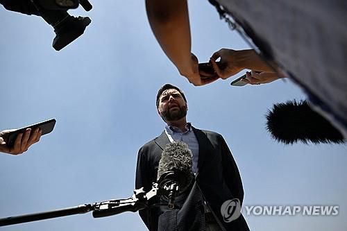 인도 방문 중인 JD 밴스 미 부통령[로이터 연합뉴스 자료사진. 재판매 및 DB 금지]