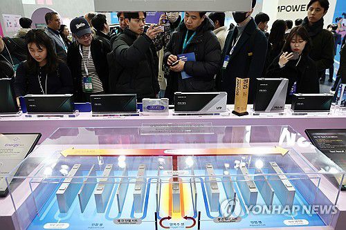 인터배터리 삼성SDI 부스[연합뉴스 자료사진]