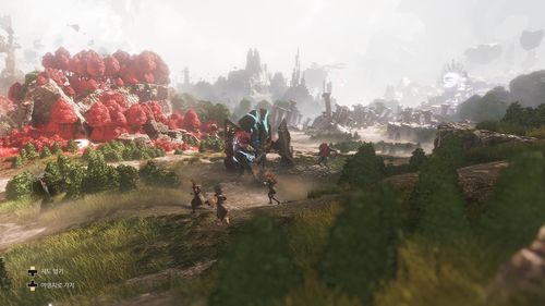 '33 원정대'의 스테이지 이동[게임 화면 캡처]