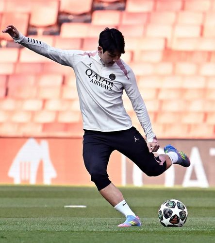 UCL 4강 1차전을 앞두고 훈련에 나선 이강인[PSG 인스타그램 캡처. 재판매 및 DB 금지]