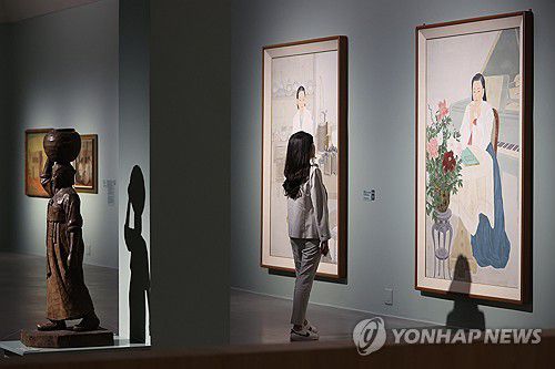 MMCA 과천 상설전 '한국근현대미술Ⅰ'(과천=연합뉴스) 강민지 기자 = 30일 경기 국립현대미술관 과천에서 MMCA 과천 상설전 '한국근현대미술 Ⅰ' 언론공개회가 열리고 있다. 2025.4.30 mjkang@yna.co.kr