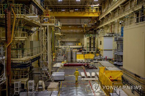 두코바니 원전 내부[EPA 연합뉴스 자료사진. 재판매 및 DB 금지]