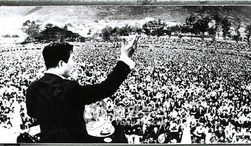 1971년 대선 유세 중인 김대중 후보[연합뉴스 자료 사진]