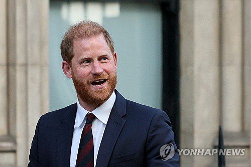 지난달 9일 법원에 출석한 해리 왕자[로이터 연합뉴스 자료사진 재판매 및 DB 금지]