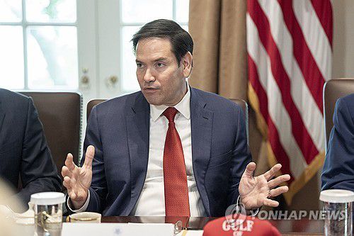 루비오 미국 국무부 장관[UPI 연합뉴스 자료사진. 재판매 및 DB 금지]
