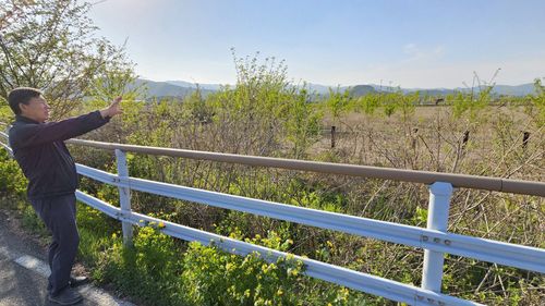 아까시나무 무성한 유적 공원 예정 부지[촬영 이재현]