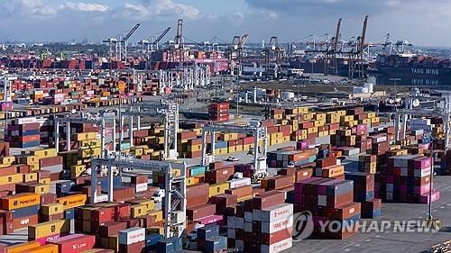 미국 로스앤젤레스항의 중국산 수입품 컨테이너[로이터 연합뉴스 자료사진. 재판매 및 DB 금지]
