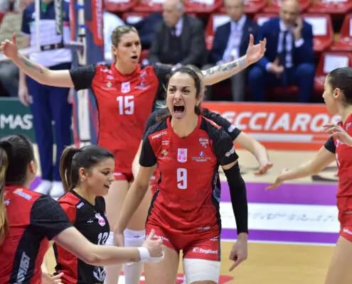 득점 후 기뻐하는 엘리사 자네티(중앙 9번 선수) [아르시치오 구단 홈피 캡처. 재판매 및 DB 금지]