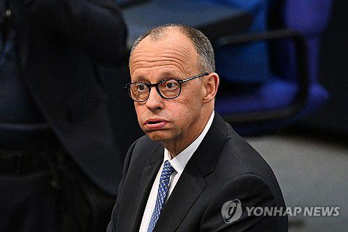 안도하는 독일 차기 총리[AFP 연합뉴스. 재판매 및 DB 금지]