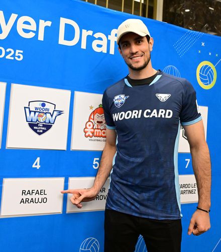 우리카드의 낙점을 받은 외국인 선수 아라우조[한국배구연맹 제공. 재판매 및 DB 금지]