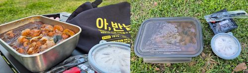 다회용기에 담겨온 배달 음식[촬영 이승연]