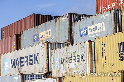 미국 항만의 컨테이너[EPA 연합뉴스 자료사진]