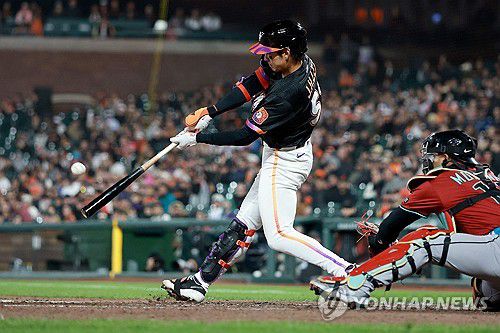 이정후의 홈런 스윙[게티이미지/AFP=연합뉴스]
