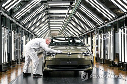 폭스바겐 독일 드레스덴 공장[EPA 연합뉴스 자료사진. 재판매 및 DB 금지]