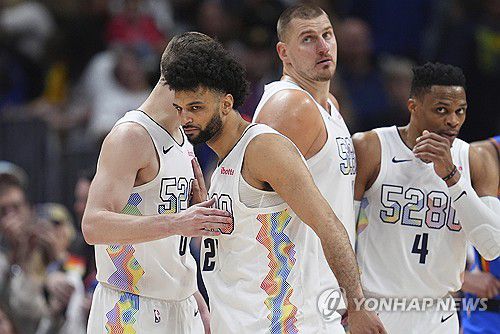 덴버 너기츠 선수들[AP=연합뉴스. 재판매 및 DB 금지]