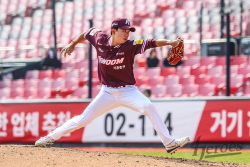 김연주의 투구 모습. [키움 히어로즈 제공. 재판매 및 DB 금지]