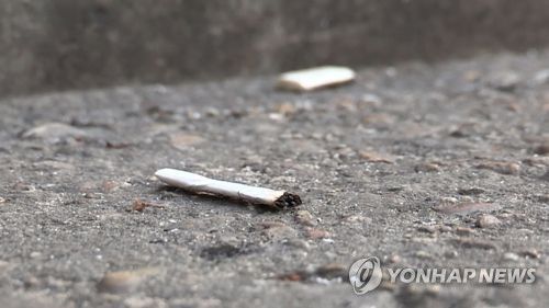 담배꽁초[연합뉴스TV 제공]