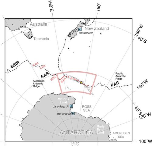 남극 중앙해령 연구지역[극지연구소 제공. 재판매 및 DB 금지]