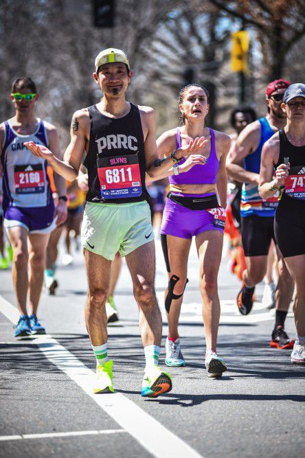 2024년 보스톤 마라톤에 출전한 김울프 작가본인 제공