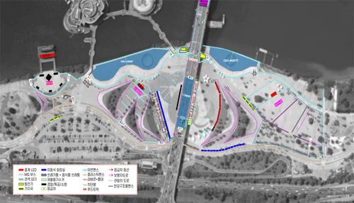 잠수교 세븐틴 공연 행사장 배치도[서울시 제공. 재판매 및 DB 금지]